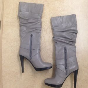 Brand New INC Women's Grey boots size  7.5